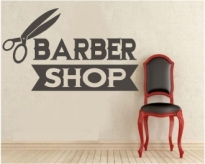 Autocolant Barber Shop