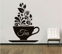 Sticker decorativ ceasa de ceai