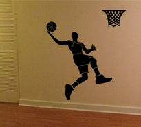 Sticker decorativ jucator de baschet