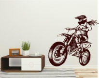 Sticker decorativ motociclista