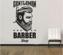 Sticker Gentleman Barber Shop