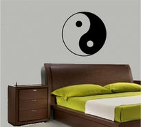 Sticker decorativ yin si yang