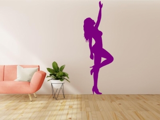 Sticker decorativ silueta femeie 7
