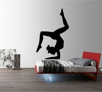 Sticker Femeie gimnasta