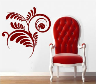 Sticker decorativ floral