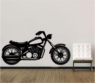 Sticker decorativ motocicleta chopper
