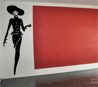 Sticker decorativ silueta femeie 12