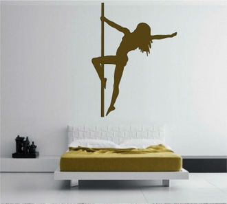 Sticker decorativ dansatoare la bara 4