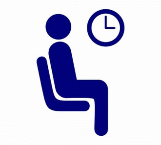 Sticker informativ indicare zona de asteptare