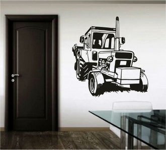 Sticker decorativ tractor