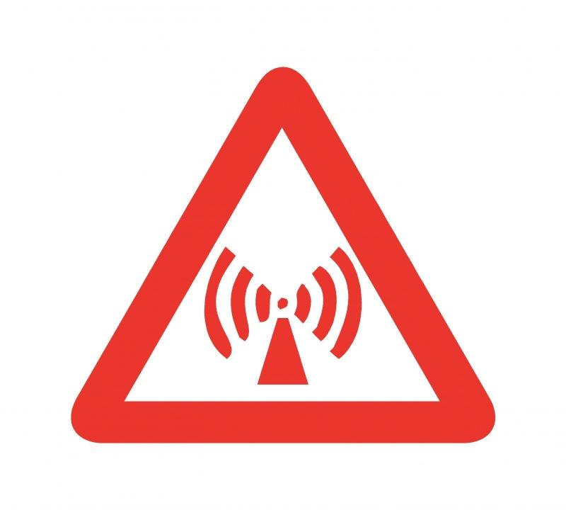 Sticker avertizare zona acces internet wireless