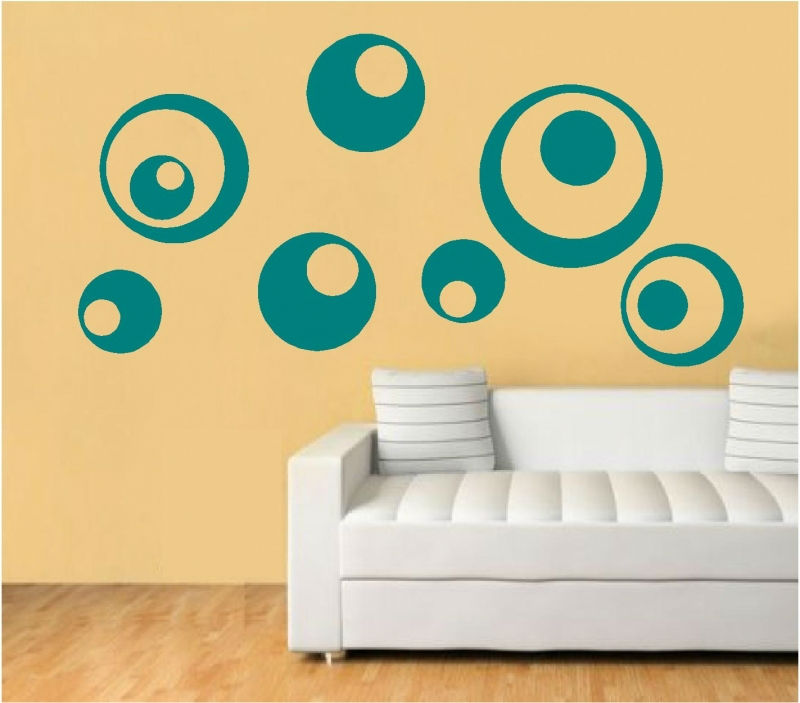 Sticker decorativ buline abstracte