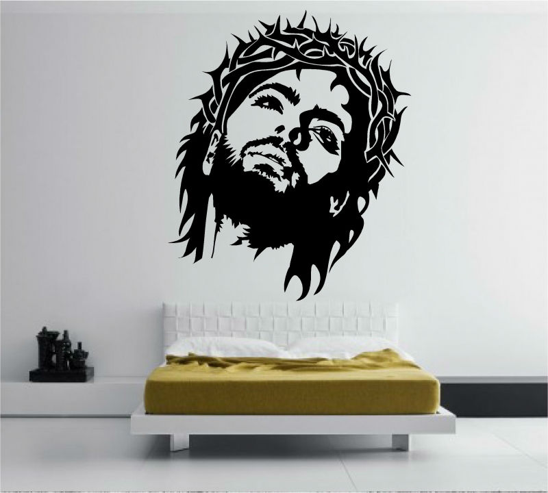 Sticker decorativ chipul lui Isus